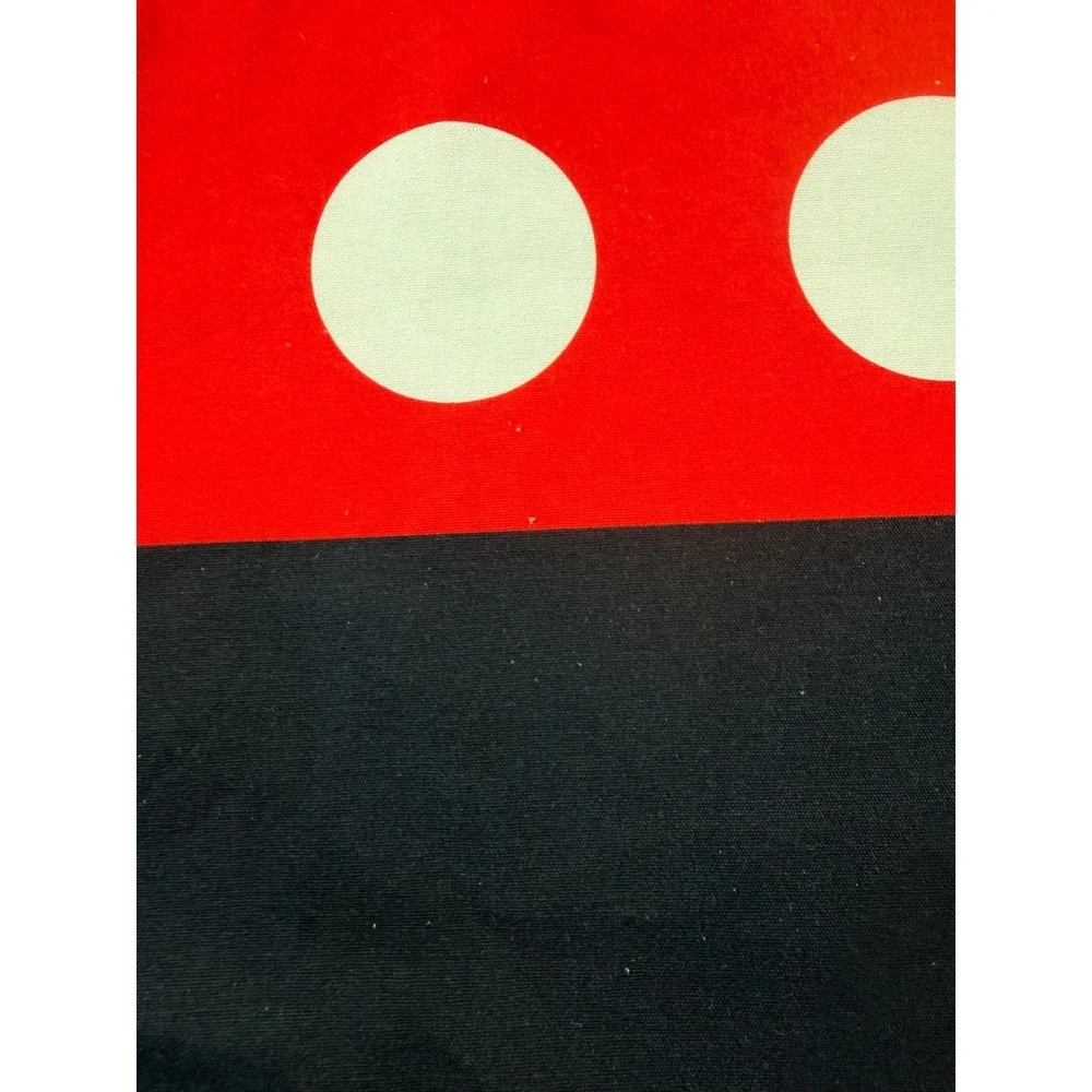 Disney Mickey and Minnie Mouse Embroidered Kitchen Hand Towel Set Red White 2pc